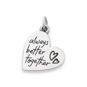 Always Better Together Heart Charm