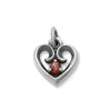 Avery Remembrance Heart Birthstone Charm