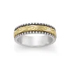 Beaded Scrolled Wedding Ring