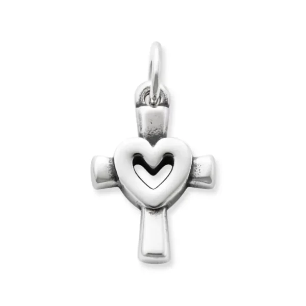 Centered in Love Cross Charm