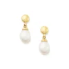 Cultured Pearl Teardrop Earrings