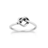 Delicate Heart Knot Ring