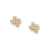 Delicate Pave Diamond Texas Studs