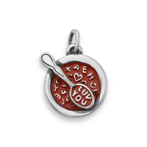 Enamel Alphabet Soup Charm