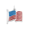 Enamel American Flag Charm