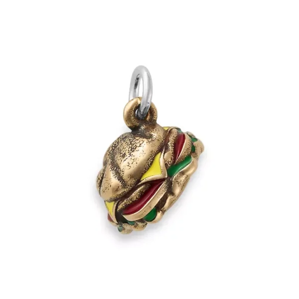 Enamel Cheeseburger Charm