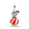 Enamel Christmas Gnome Art Glass Charm