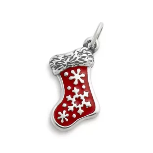 Enamel Christmas Stocking Charm