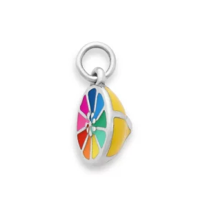 Enamel Colorful Lemon Twist Charm