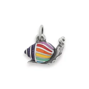 Enamel Colorful Snail Charm