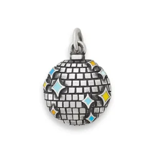 Enamel Disco Ball Charm