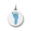 Enamel Footprint Charm