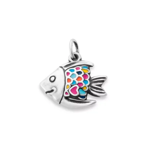 Enamel Happy Fish Charm