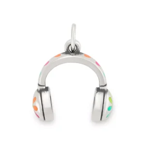 Enamel Love My Headphones Charm