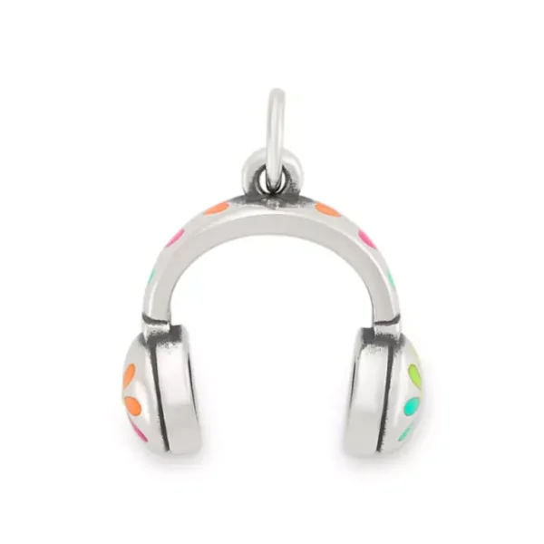 Enamel Love My Headphones Charm