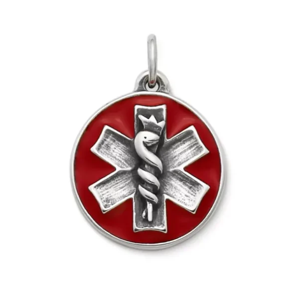 Enamel Medical Alert Charm