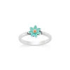 Enamel Mini Flower Ring