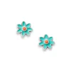 Enamel Mini Flower Studs