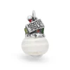 Enamel North Pole Art Glass Charm