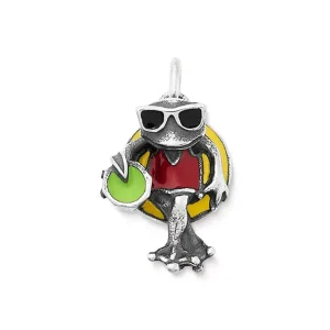 Enamel Party Frog Charm