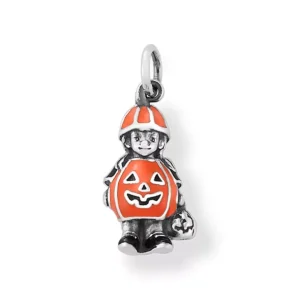 Enamel Pumpkin Costume Charm