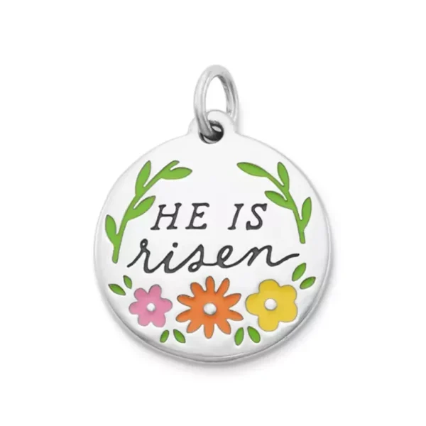 Enamel "He is Risen" Charm