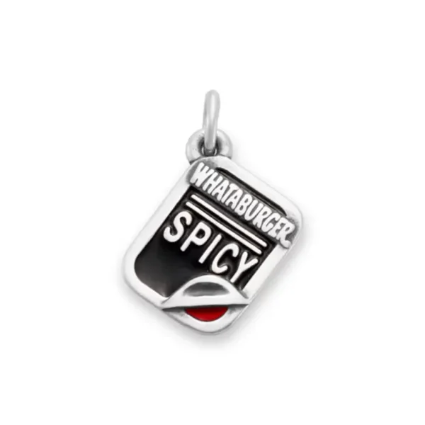 Enamel "Whataburger Spicy" Ketchup Charm