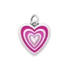 Enamel Radiant Heart Charm