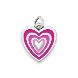 Enamel Radiant Heart Charm