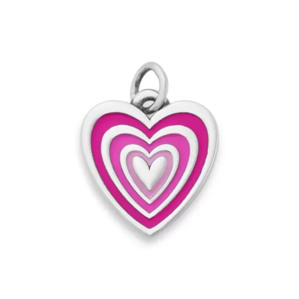 Enamel Radiant Heart Charm