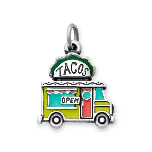 Enamel Taco Truck Charm