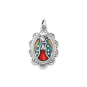 Enamel Virgin of Guadalupe Charm