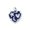 Enamel Written in the Stars Heart Charm