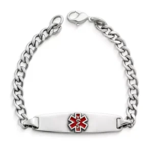 Enameled Medical Alert Bracelet