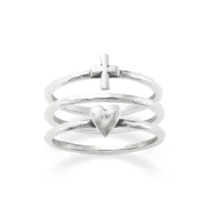 Faith and Love Ring Set