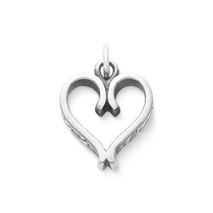 Forever and Always Heart Charm