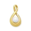 Graceful Twist Pendant with Cultured Pearl