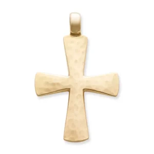 Hammered Cross Pendant