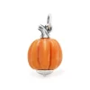 Harvest Pumpkin Art Glass Charm