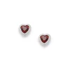 Heart Gemstone Studs