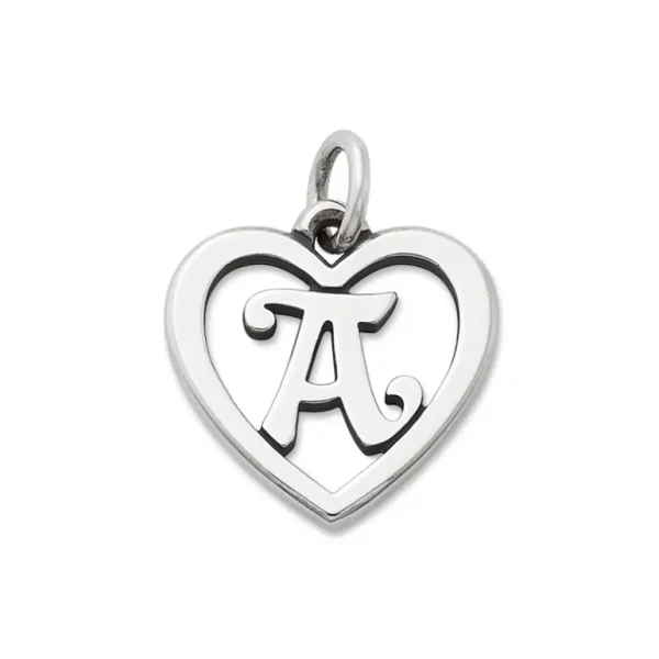 Heart Script Initial Charm