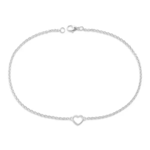 Heart Station Charm Anklet