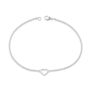 Heart Station Charm Anklet