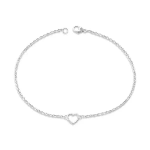 Heart Station Charm Anklet