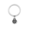 Mini Sunflower Charm Dangle Ring