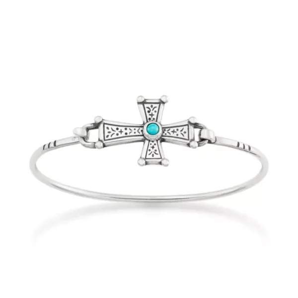 Mission Cross Hook-On Bracelet with Turquoise