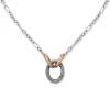 Oval Twist Changeable Charm Necklace