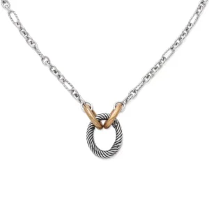 Oval Twist Changeable Charm Necklace