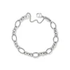 Oval Twist Charm Bracelet