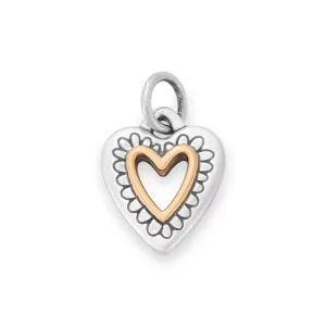 Petite Framed Heart Charm